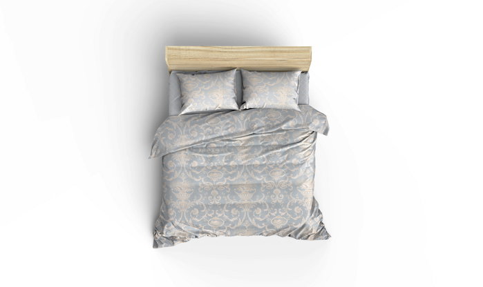 L'essentiel linge de maison Conjunto de doble piqué Azul y blanco L'essentiel linge de maison Conjunto de doble piqué Azul y blanco